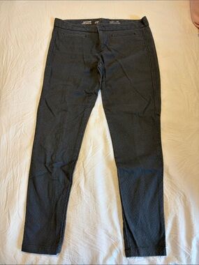 GAP Dark Charcoal Textured Super Skinny Pants